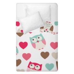 Lovely Owls Duvet Cover Double Side (single Size) by ConteMonfrey