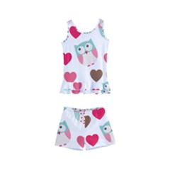 Lovely Owls Kids  Boyleg Swimsuit by ConteMonfrey