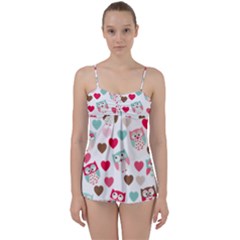 Lovely Owls Babydoll Tankini Set by ConteMonfrey