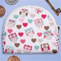 Lovely Owls Horseshoe Style Canvas Pouch View2