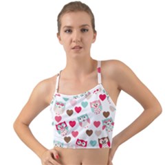 Lovely Owls Mini Tank Bikini Top by ConteMonfrey