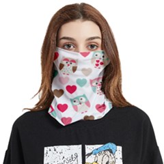 Lovely Owls Face Covering Bandana (two Sides) by ConteMonfrey