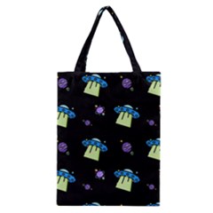 Illustration Cosmos Cosmo Rocket Spaceship -ufo Classic Tote Bag by danenraven