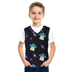 Illustration Cosmos Cosmo Rocket Spaceship -ufo Kids  Basketball Tank Top by danenraven