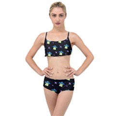 Illustration Cosmos Cosmo Rocket Spaceship -ufo Layered Top Bikini Set