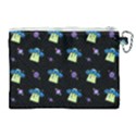 Illustration Cosmos Cosmo Rocket Spaceship Ufo Canvas Cosmetic Bag (XL) View2