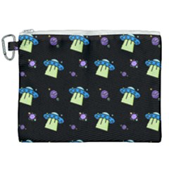 Illustration Cosmos Cosmo Rocket Spaceship Ufo Canvas Cosmetic Bag (xxl) by danenraven