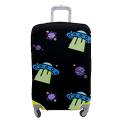 Illustration Cosmos Cosmo Rocket Spaceship Ufo Luggage Cover (small) by danenraven