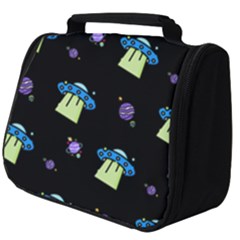 Illustration Cosmos Cosmo Rocket Spaceship Ufo Full Print Travel Pouch (big) by danenraven