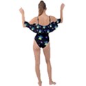 Illustration Cosmos Cosmo Rocket Spaceship Ufo Drape Piece Swimsuit View2