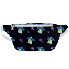 Illustration Cosmos Cosmo Rocket Spaceship Ufo Waist Bag  by danenraven