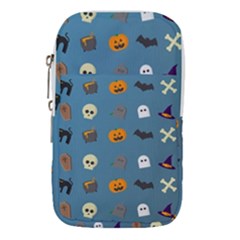 Halloween Cat Pumpkin Pattern Bat Horror Waist Pouch (small) by danenraven