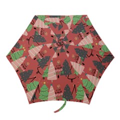 Christmas Tree Icon Mini Folding Umbrellas by danenraven