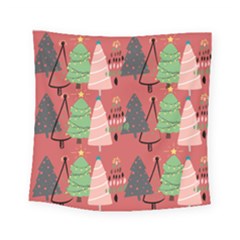 Christmas Tree Icon Square Tapestry (small) by danenraven