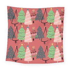 Christmas Tree Icon Square Tapestry (large) by danenraven