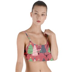 Christmas Tree Icon Layered Top Bikini Top  by danenraven