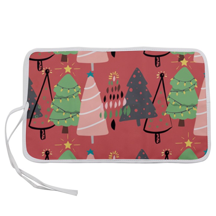 Christmas Tree Icon Pen Storage Case (M)