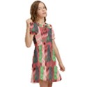 Christmas Tree Icon Kids  Puff Sleeved Dress View2