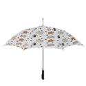 Cute Cat Kitten Animal Design Pattern Straight Umbrellas View3