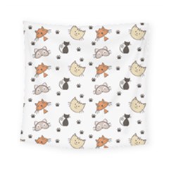 Cute Cat Kitten Animal Design Pattern Square Tapestry (small) by danenraven