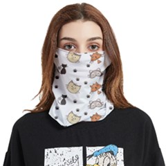 Cute Cat Kitten Animal Design Pattern Face Covering Bandana (two Sides)