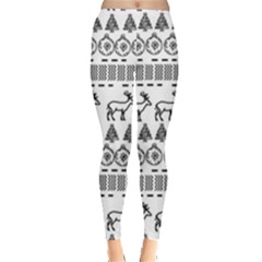 Christmas Trees Pattern Design Leggings  by danenraven