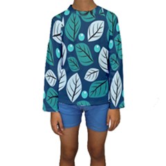 Vibrant Fall Autumn   Kids  Long Sleeve Swimwear by ConteMonfrey