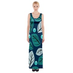 Vibrant Fall Autumn   Thigh Split Maxi Dress by ConteMonfrey