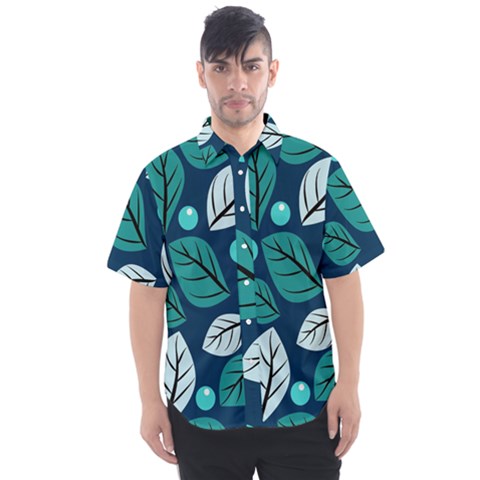 Vibrant Fall Autumn   Men s Short Sleeve Shirt by ConteMonfrey