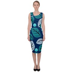 Vibrant Fall Autumn   Sleeveless Pencil Dress by ConteMonfrey