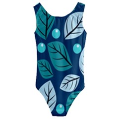 Vibrant Fall Autumn   Kids  Cut-out Back One Piece Swimsuit by ConteMonfrey