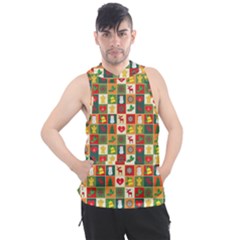 Xmas Christmas Pattern Men s Sleeveless Hoodie by danenraven