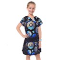 Illustration Tech Galaxy Robot Bot Science Kids  Drop Waist Dress View1