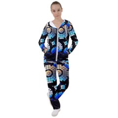 Illustration Tech Galaxy Robot Bot Science Women s Tracksuit by danenraven