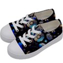 Illustration Tech Galaxy Robot Bot Science Kids  Low Top Canvas Sneakers View2