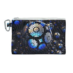 Illustration Tech Galaxy Robot Bot Science Canvas Cosmetic Bag (large) by danenraven