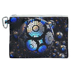 Illustration Tech Galaxy Robot Bot Science Canvas Cosmetic Bag (xl) by danenraven