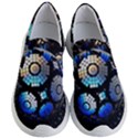 Illustration Tech Galaxy Robot Bot Science Women s Lightweight Slip Ons View1