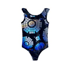 Illustration Tech Galaxy Robot Bot Science Kids  Frill Swimsuit by danenraven