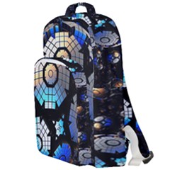 Illustration Tech Galaxy Robot Bot Science Double Compartment Backpack by danenraven