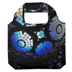 Illustration Tech Galaxy Robot Bot Science Premium Foldable Grocery Recycle Bag by danenraven