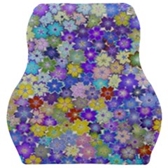 Illustration Background Flower Pattern Floral Car Seat Velour Cushion  by danenraven