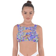 Illustration Background Flower Pattern Floral Bandaged Up Bikini Top by danenraven