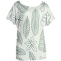 Banana Leaves Draw  Women s Oversized Tee View1