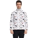 Illustration Cat Paw Background Pattern Cute Men s Bomber Jacket View1