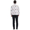 Illustration Cat Paw Background Pattern Cute Men s Bomber Jacket View4