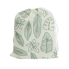 Banana Leaves Draw  Drawstring Pouch (2xl) by ConteMonfrey