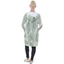 Banana Leaves Draw  Hooded Pocket Cardigan View2