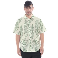 Banana Leaves Draw  Men s Short Sleeve Shirt