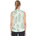 Banana Leaves Draw  Mock Neck Shell Top View2